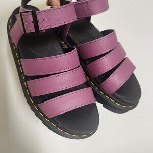 Dr. Martens Blaire Leather Strap Sandals - Muted Purple Athena